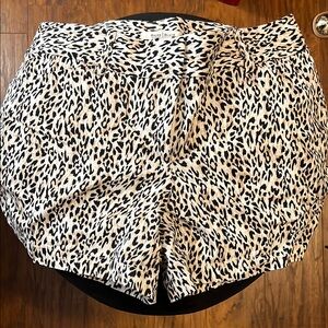White House Black Market High Waist Black and White Shorts